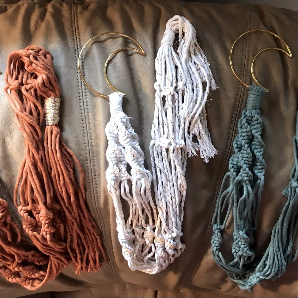 Moon Macrame Plant Hanger